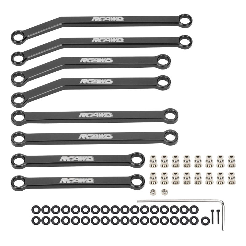 RCAWD Alloy SCX24 JLU High Clearance Links Set for Axial 1/24 SCX24 C10 Linkage Tie Rod AXI00001 AXI00002 Upgrade Parts - Image 1